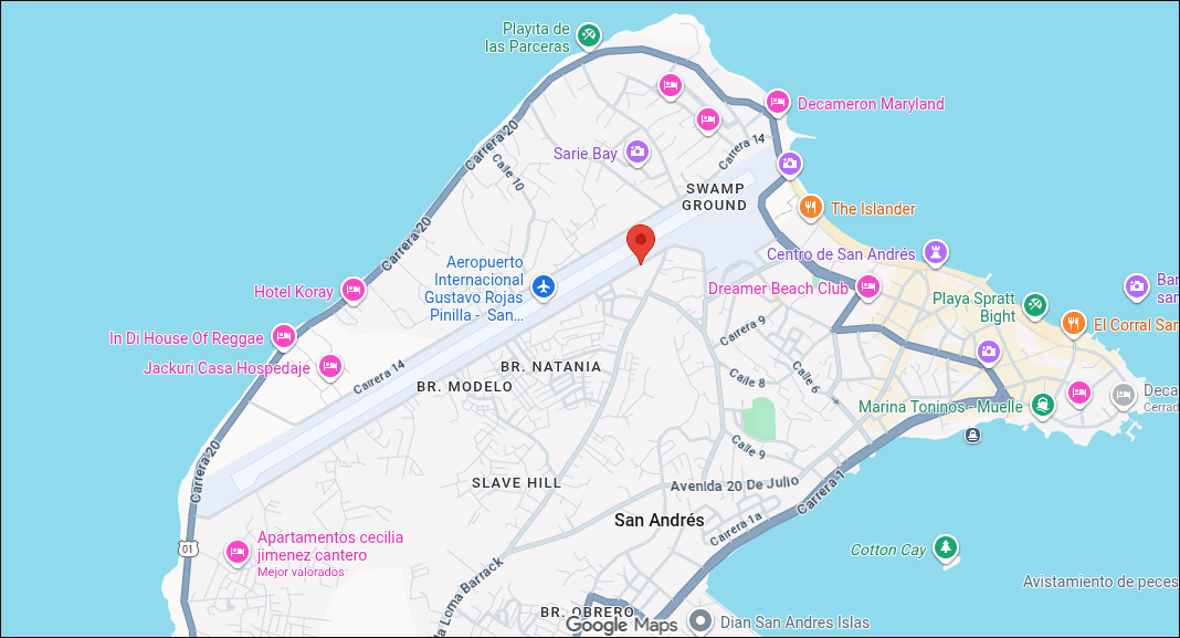 Locations map